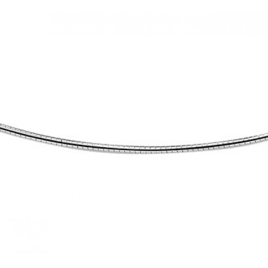 Zilver omega collier 45cm 1.5mm - 600700