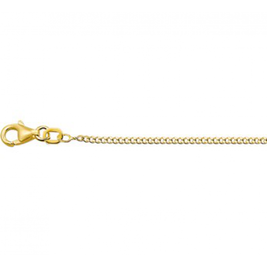 14krt gouden gourmet collier 45cm 1.4mm - 600381