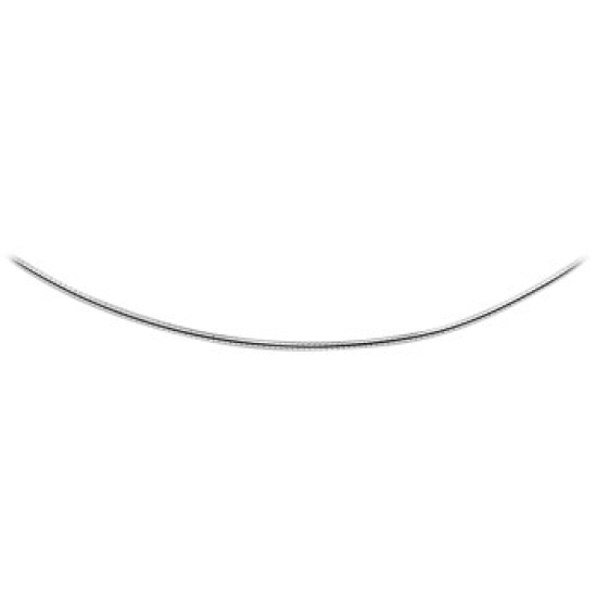 Zilver omega collier 45cm 1.5mm met schroefslot - 600728 Zilver omega collier 45cm 1.5mm met schroefslot - 600728