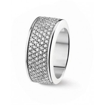 Zilveren ring met zirkonia mt 17.25 - 600982