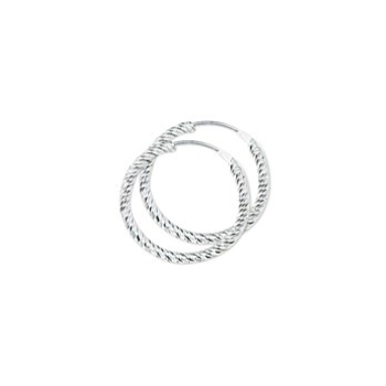 Zilver oorringen 19mm/2,0mm - 601024
