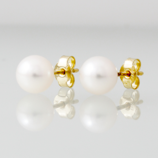 Cultive Parel 7mm gouden oorsteker - 601927