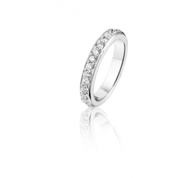 14krt witgouden briljanten ring 26-0.85crt H-VS maat 17 - 601942