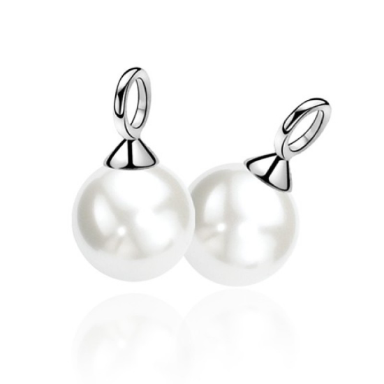ZINZI zilveren oorbedels parel wit 10mm ZICH266W - 602977 ZINZI zilveren oorbedels parel wit 10mm ZICH266W - 602977