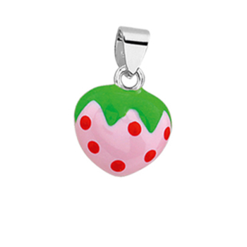 Zilveren hanger aardbei - 603227