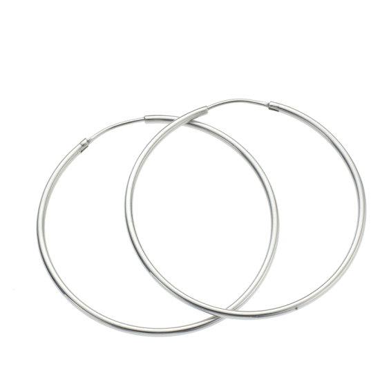 Zilveren oorringen 85mm/1,7mm - 603154