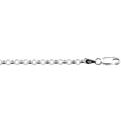 Zilveren jasseron armband 15cm 3.5mm - 603191