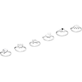 Zilveren kinderring dieren assorti maat 12.5-15.5 - 603380