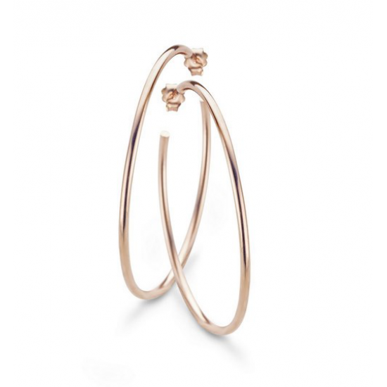 Moments Silver creolen rose verguld 50mm/2mm. 72359BP - 603410