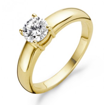 Ring met zirkonia 1066YZI/56 - 603496