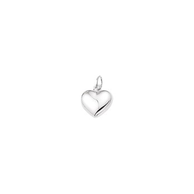 Zilver hartjes bedel 10mm - 603743