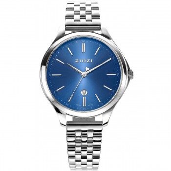 ZINZI Watch Classy 34mm blauwe wijzerplaat ZIW1042 - 616191