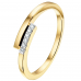 14krt gouden ring met diamant 6-0.05crt H SI - 616294