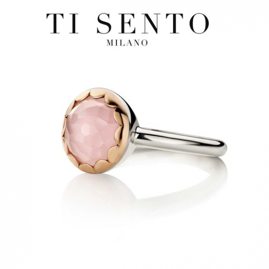 Ti Sento Ring Verguld 1880CP/52 - 605837
