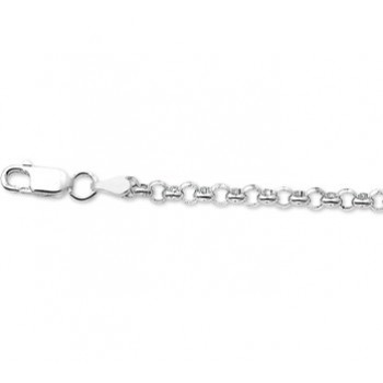 Zilver jasseron collier 45cm 4mm - 607519