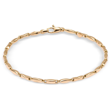 Monzario 14krt gouden armband fantasie 18cm - 608224