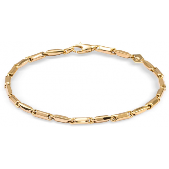 Monzario 14krt gouden armband 19cm 2.5mm - 607260