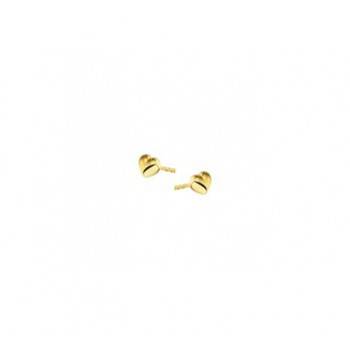 14 krt gouden hartjes oorsteker 4mm - 607646