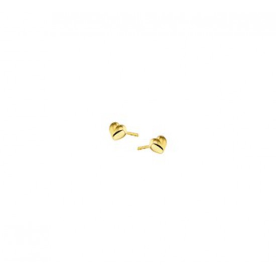 14 krt gouden hartjes oorsteker 4mm - 607646
