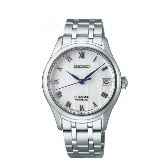 Seiko Dames Presage Automaat Staal Wit SRPF49J1 - 616052