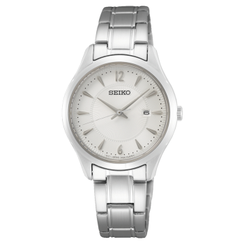 Seiko Dames Staal Wit 100mtr SUR423P1 - 616059 Seiko Dames Staal Wit 100mtr SUR423P1 - 616059