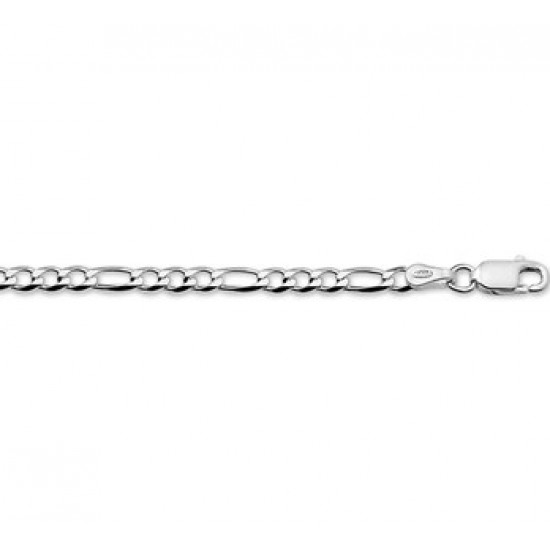 Zilveren Figaro collier 3.25mm 42cm - 608069