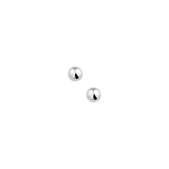 Zilveren oorknoppen 5mm - 608102