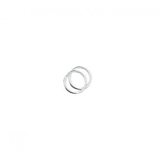 Zilveren oorring 6x1.3mm - 608472