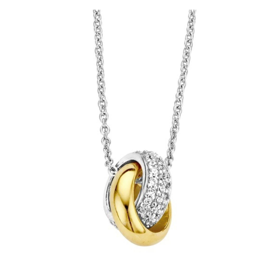 *Moments Silver Collier Verguld 61193AY - 608713