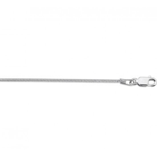 Zilver slang collier 42cm 1.2mm - 609062