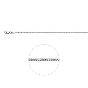 Zilver gourmet collier 50cm 1.7mm - 609078