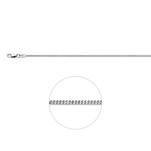 Zilver gourmet collier 50cm 1.7mm - 609078