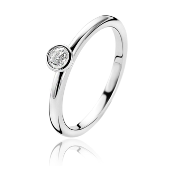 ZINZI zilveren aanschuifring met zirconia 4.5mm maat 52 ZIR1177-52 - 609743 ZINZI zilveren aanschuifring met zirconia 4.5mm maat 52 ZIR1177-52 - 609743
