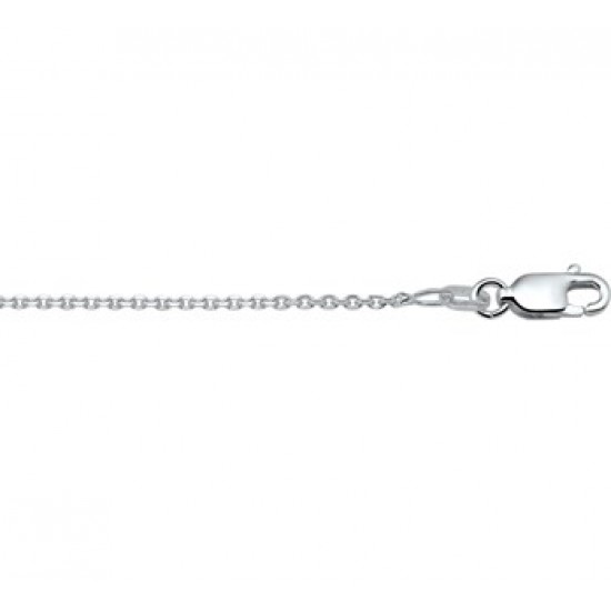 Zilver anker collier 41-45cm 1.2mm - 609166