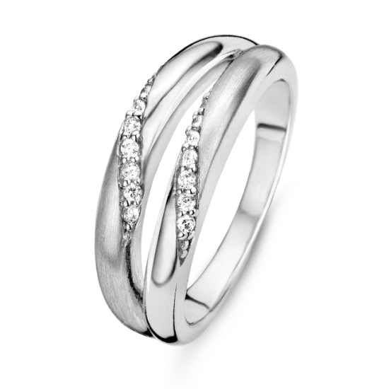 Rosa di Luca zilveren ring met zirkonia maat 56 - 610284 Rosa di Luca zilveren ring met zirkonia maat 56 - 610284