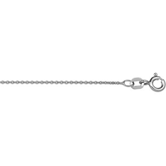 Zilver gerhodineerd collier 41-45cm 1.2mm - 609172