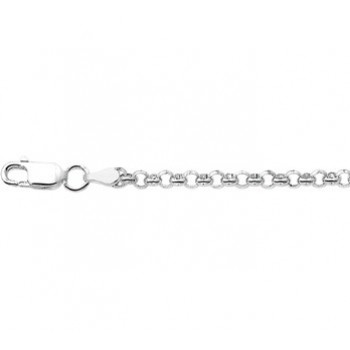 Zilveren jasseron collier 38cm 3.5mm - 610351