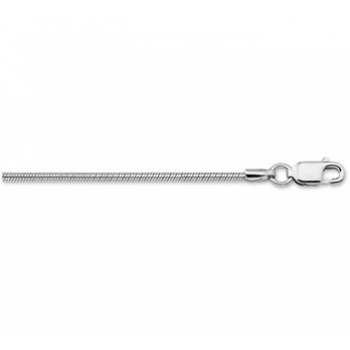 Zilver slang collier 42cm 1.6mm - 610401