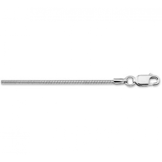 Zilver slang collier 42cm 1.6mm - 610401