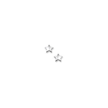 Zilveren oorknoppen sterretjes 4mm - 610749