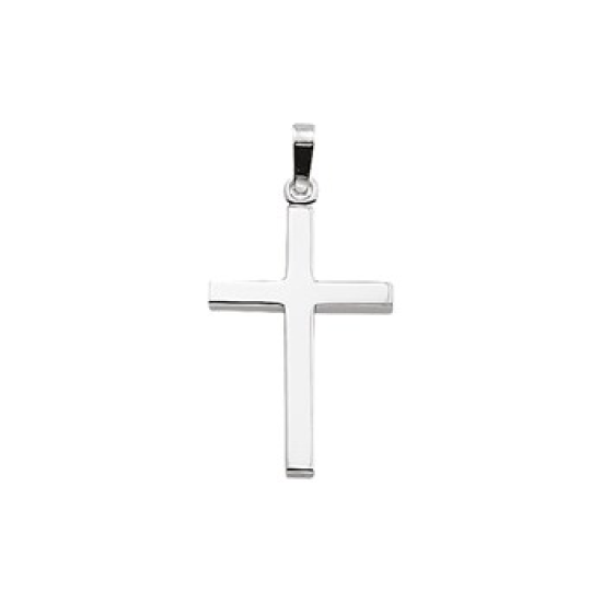 Zilveren hanger kruis 28x16mm - 609614