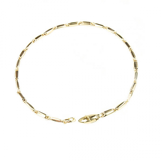 Monzario 14krt gouden collier fantasie 45cm 3.5mm - 609698