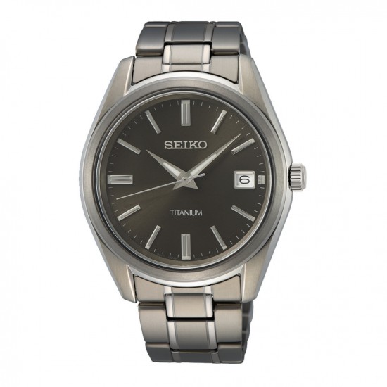 Seiko Titanium zwart 100mtr SUR375P1 - 616819