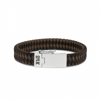 S!LK Armband Alpha Leather 841BBR - 611140