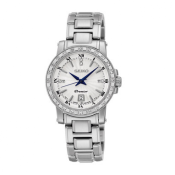 Seiko Dames Premier Staal met diamant 24-0.084crt datum SXDG57P1 - 611148