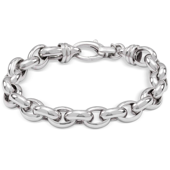Monzario Zilver Armband Ovaal Jasseron 19cm 8.8mm ARG98A - 612914