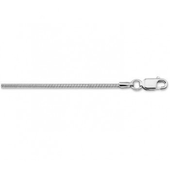 Zilver slang collier 50cm 1.6mm - 613039