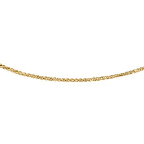 14krt gouden vossenstaart collier 45cm 1.3mm - 613198