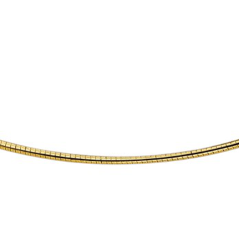 14krt gouden omega collier 45cm 1.8mm - 613201