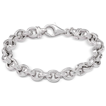 Monzario Zilver Armband Anker Ovaal 19,5cm 7.6mm ARG180A - 613456